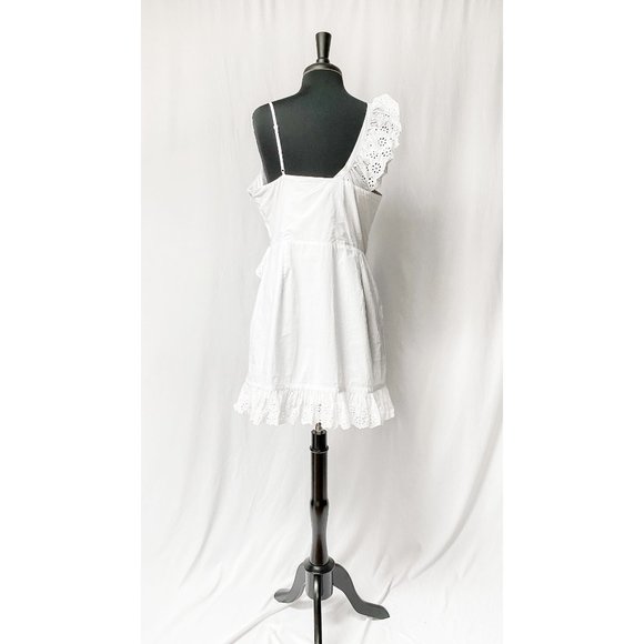 Revolve Lovers + Friends Kate White Eyelet Dress - Picture 6 of 8